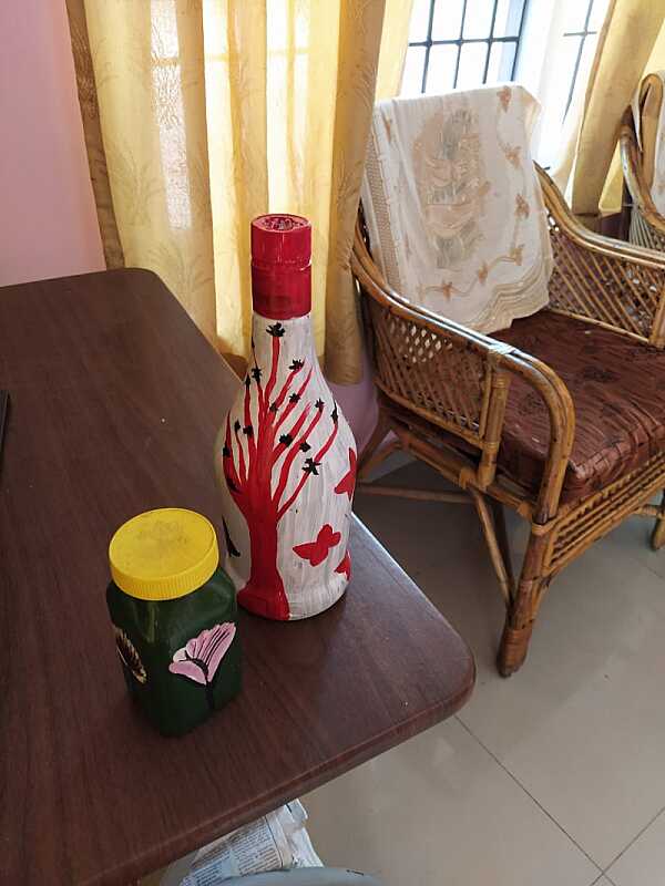Art and craft work done by students during lockdown