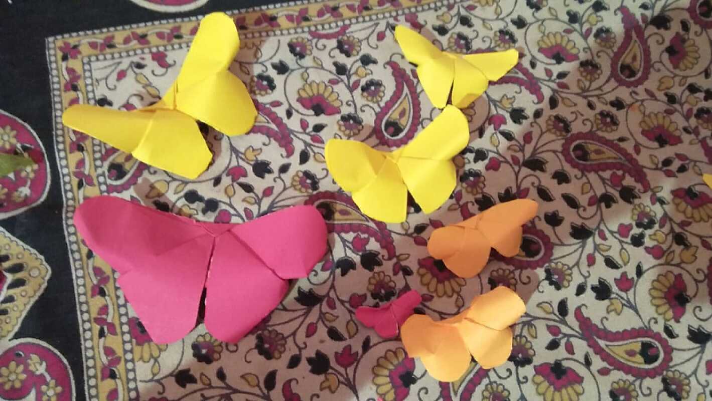 Art and craft work done by students during lockdown