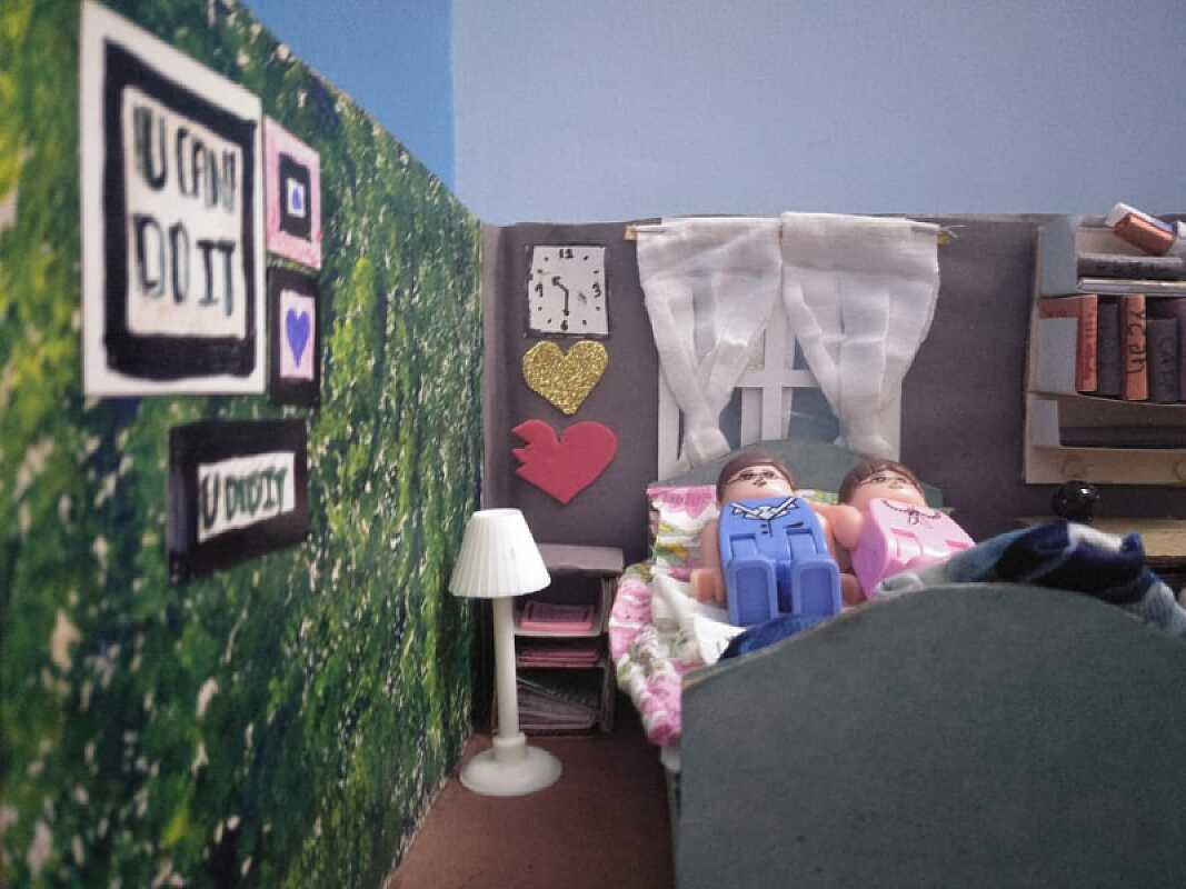 Art and craft work done by students during lockdown